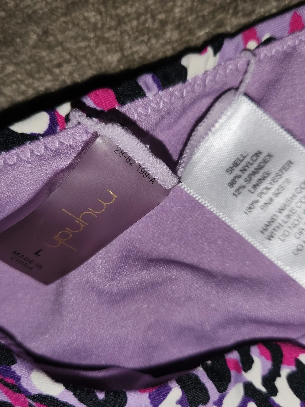 Mynah Purple & Pink Leopard High-Waist Bikini Bottoms